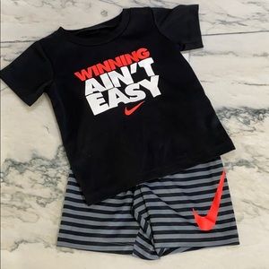 Nike shorts and tee set